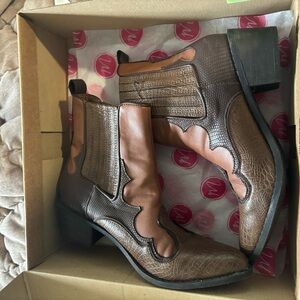 Brown free people boots